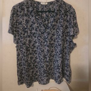Maurices navy blouse 2x